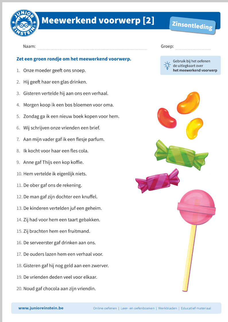 Lijdend Voorwerp En Meewerkend Voorwerp Oefeningen