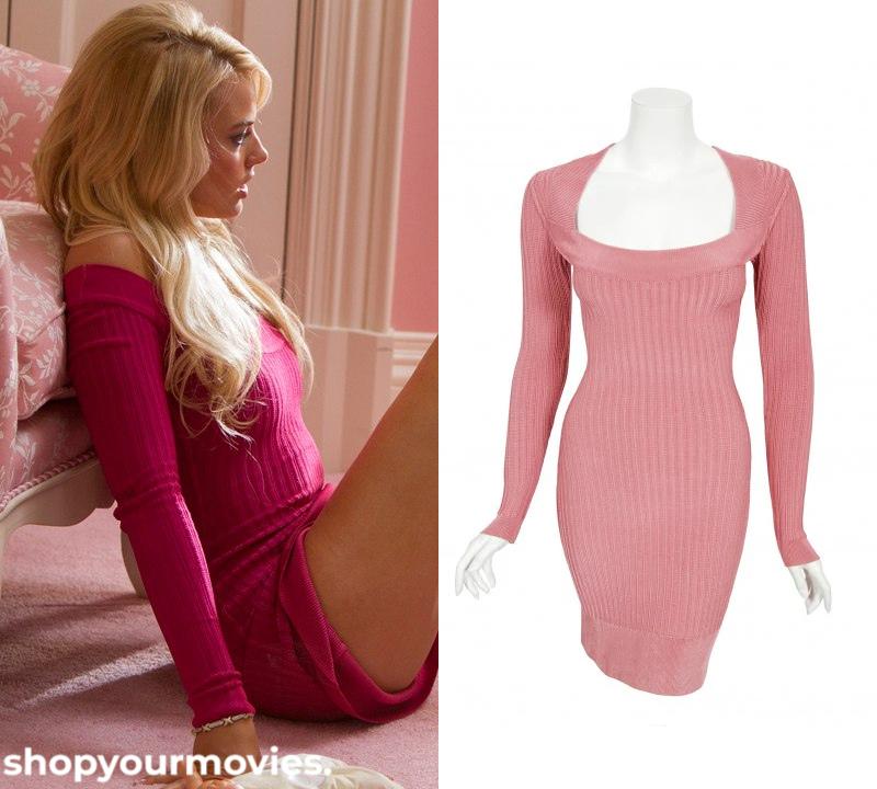 Margot Robbie Wolf Of Wall Street Dress Pink