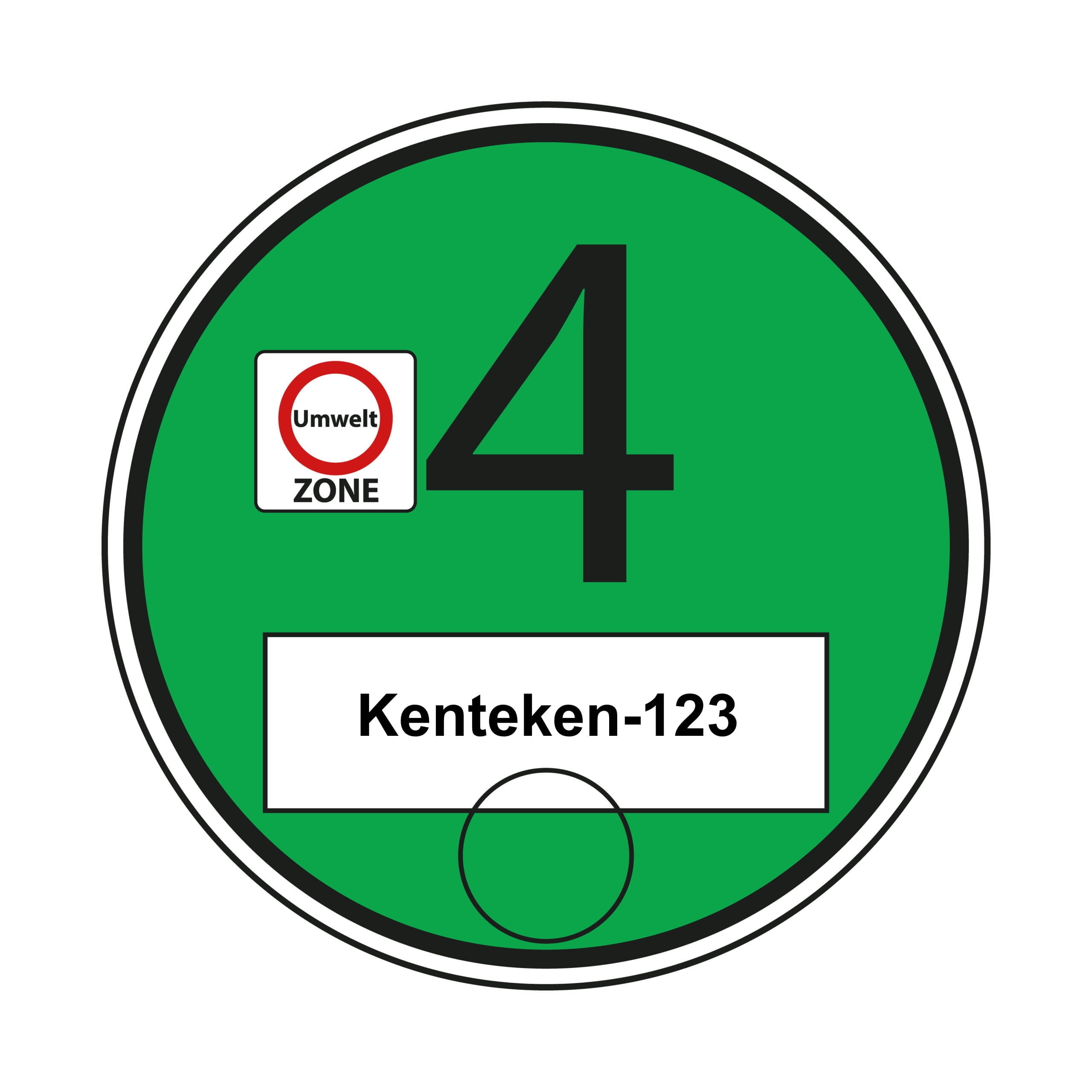 Milieusticker Duitsland