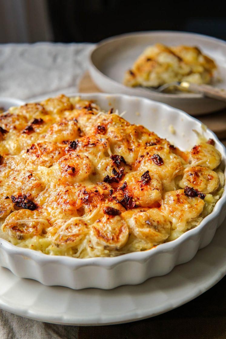 Ovenschotel Zuurkool Banaan Vegetarisch