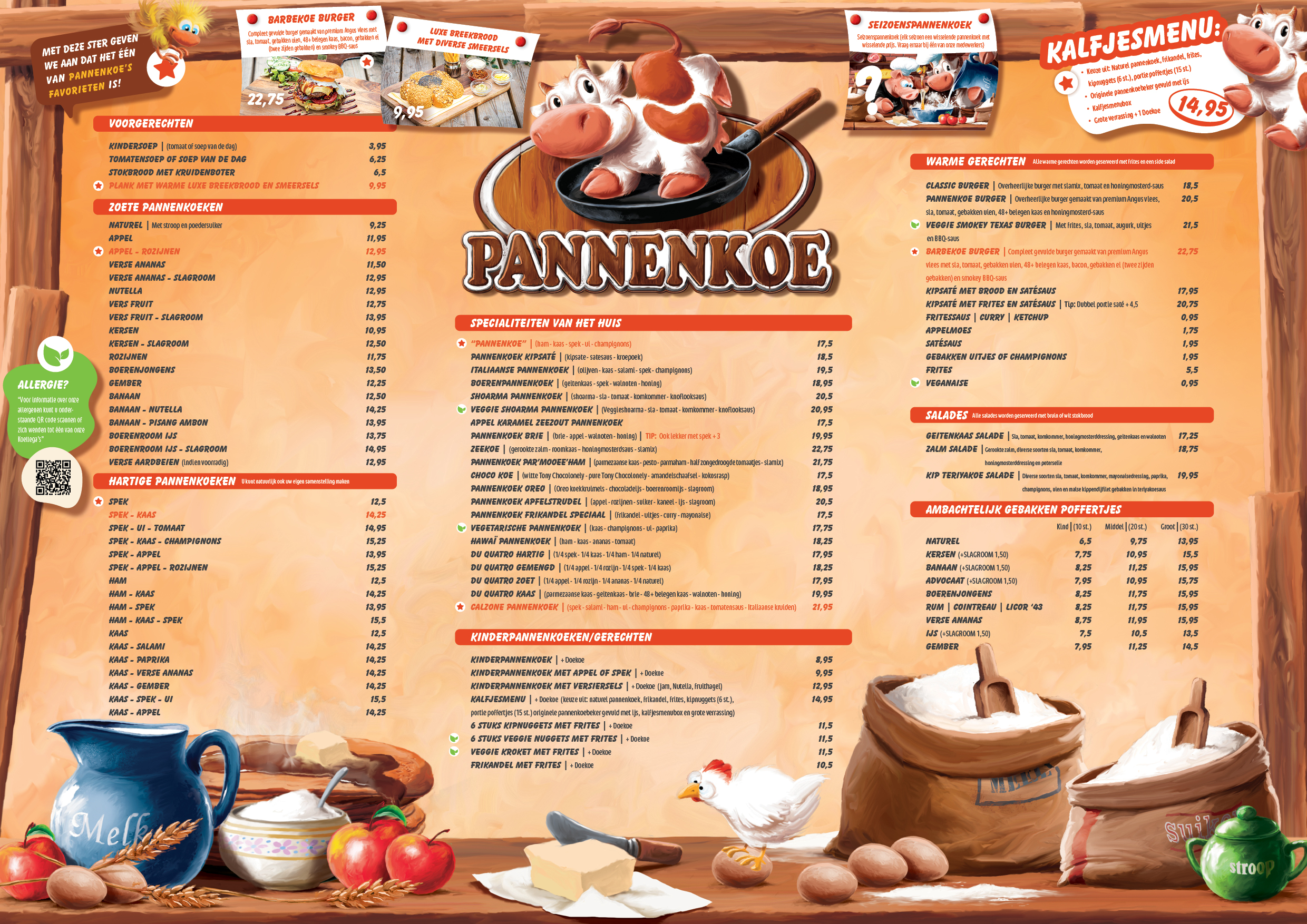 Pannenkoe Krimpen Menu