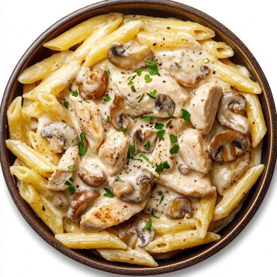 Pasta Met Kip En Roomsaus