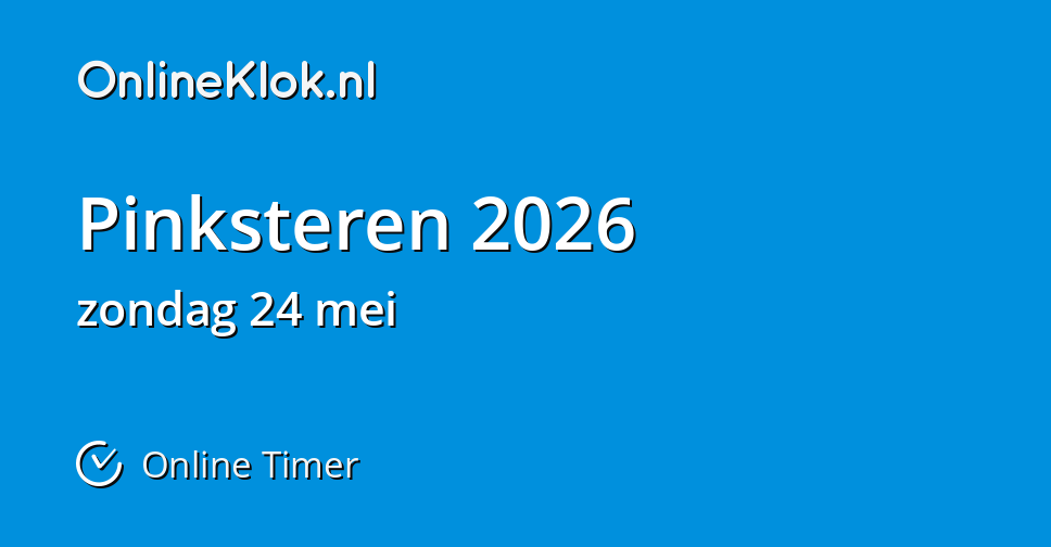 Pinksteren 2026