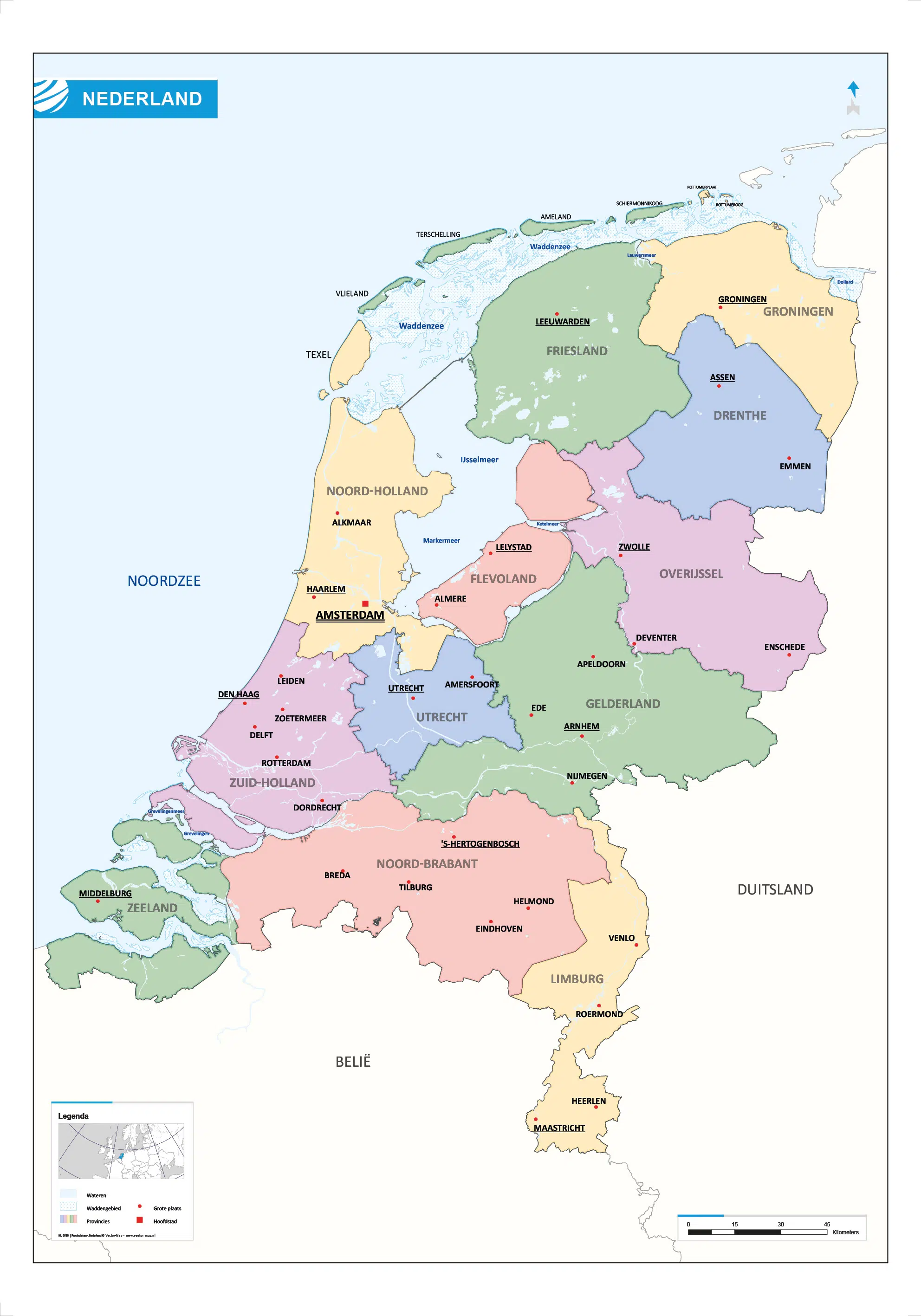 Provincies Van Nederland Op Kaart Pdf