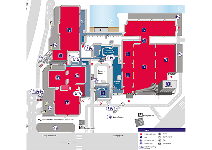Rai Amsterdam Europaplein Amsterdam Netherlands Seating Chart