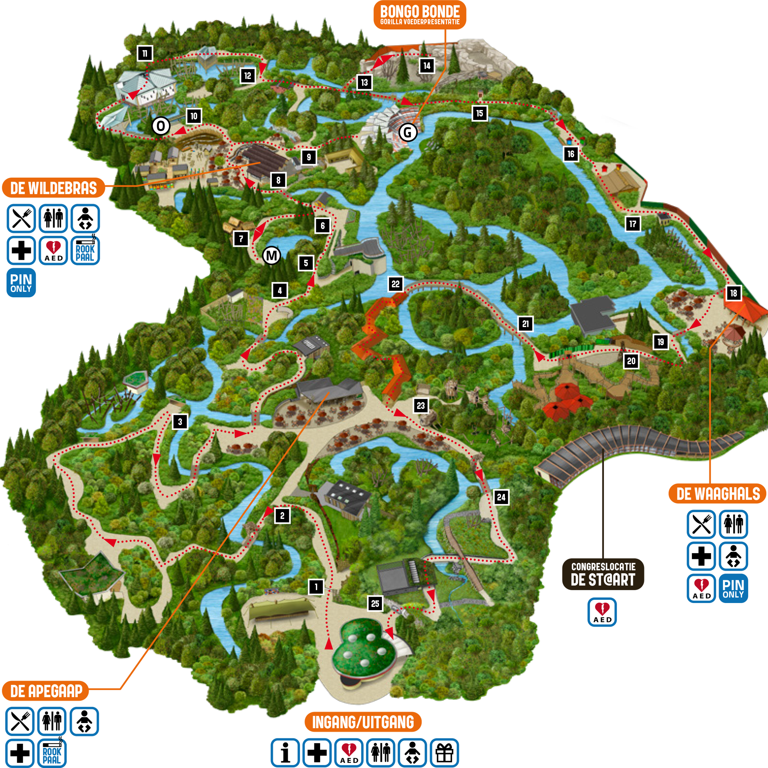 Route Apenheul Apeldoorn Map