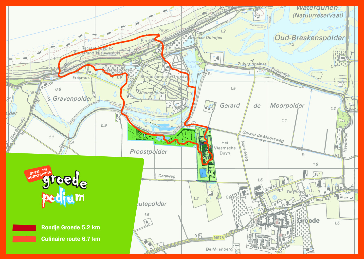 Speel En Bunkerpark Groede Podium Map