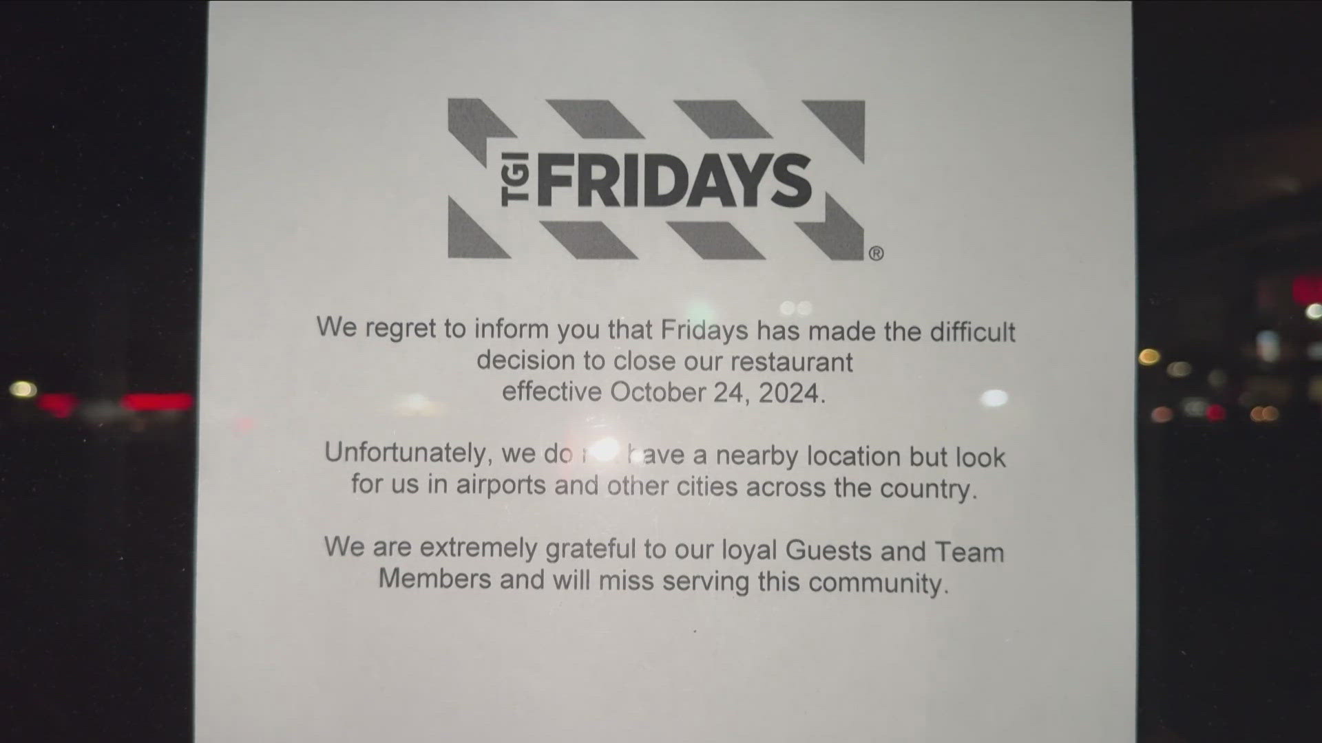 Tgi Fridays Closed Permanently Near Me