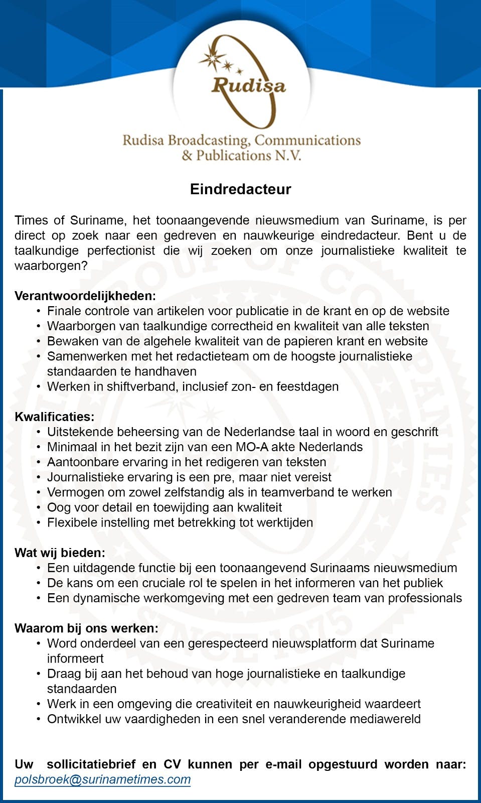 Times Of Suriname Overlijdensberichten Today