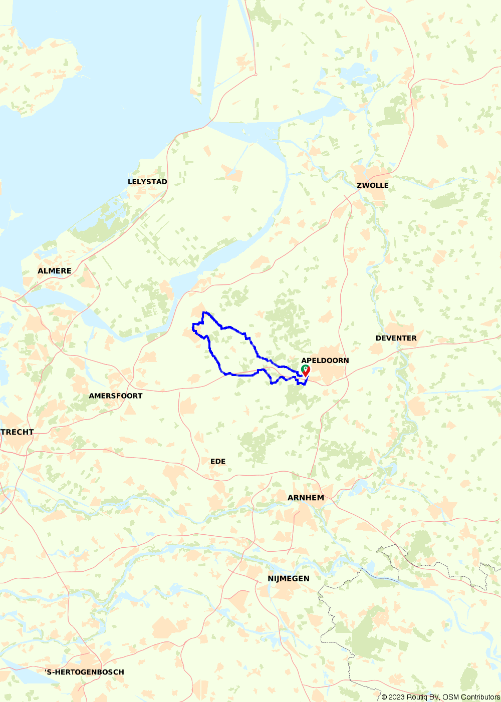 Van Der Valk Apeldoorn Route