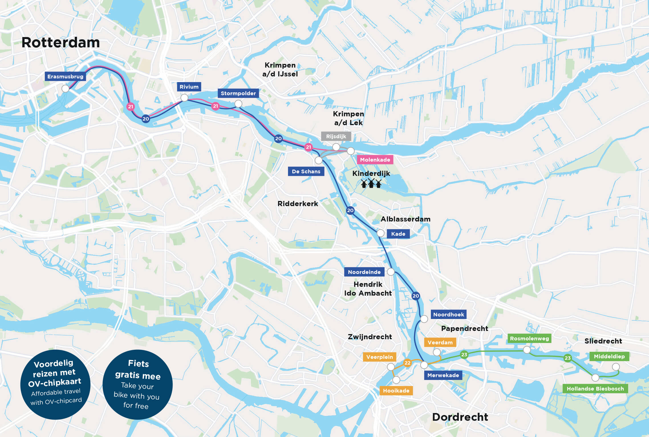 Waterbus Van Dordrecht Naar Rotterdam Schedule