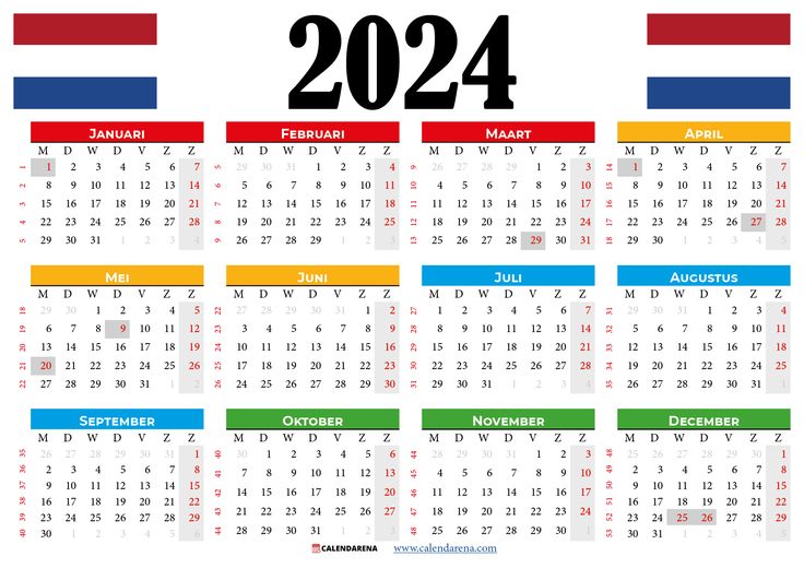 Weeknummers 2024