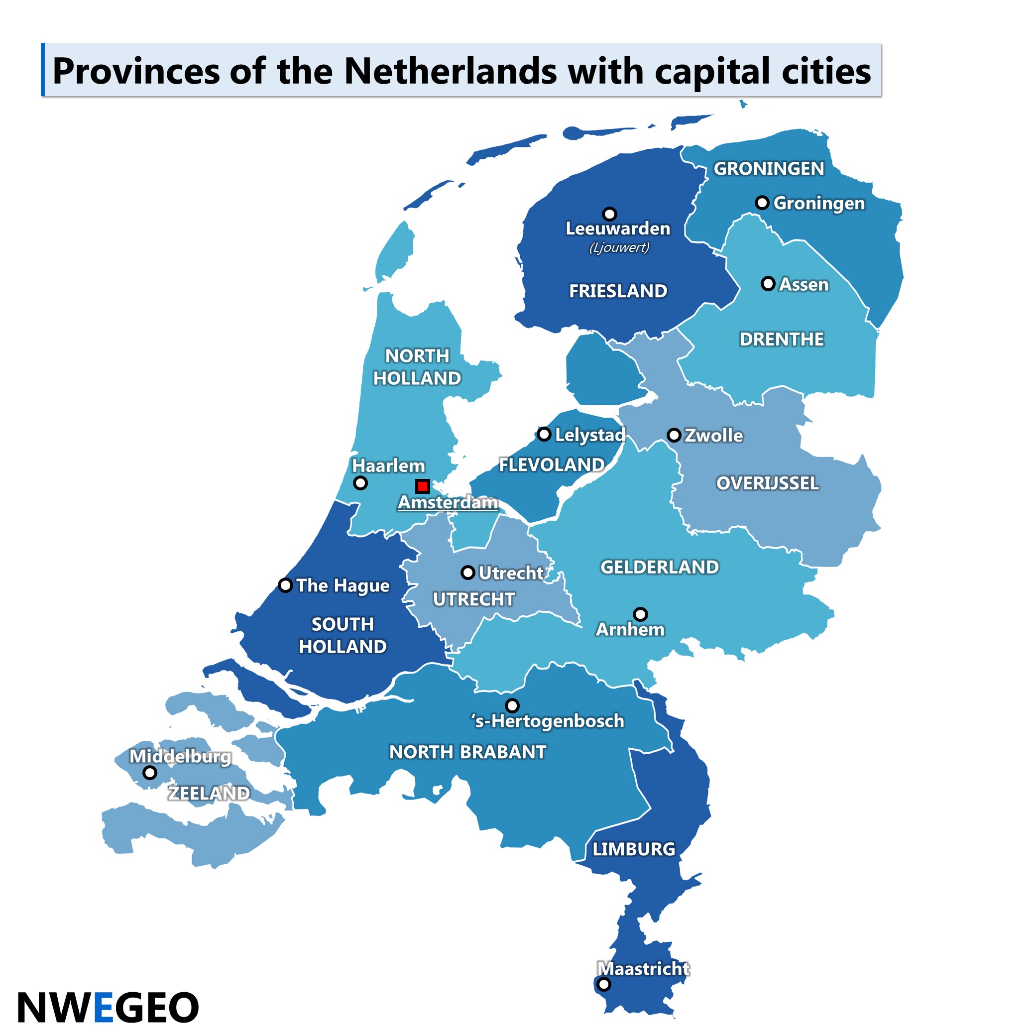 What Are The 12 Provinces Of Netherlands And Capitals