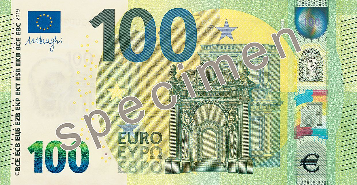 100 Euro Note New