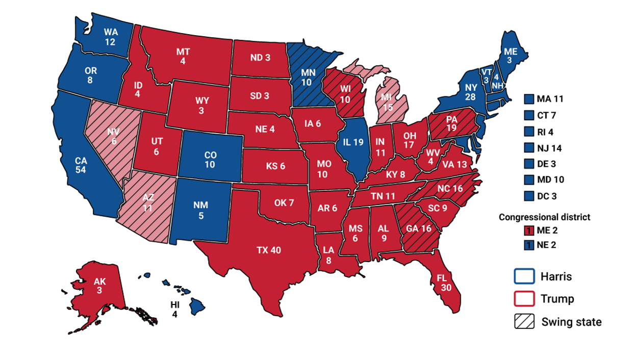 2024 Election Map By State