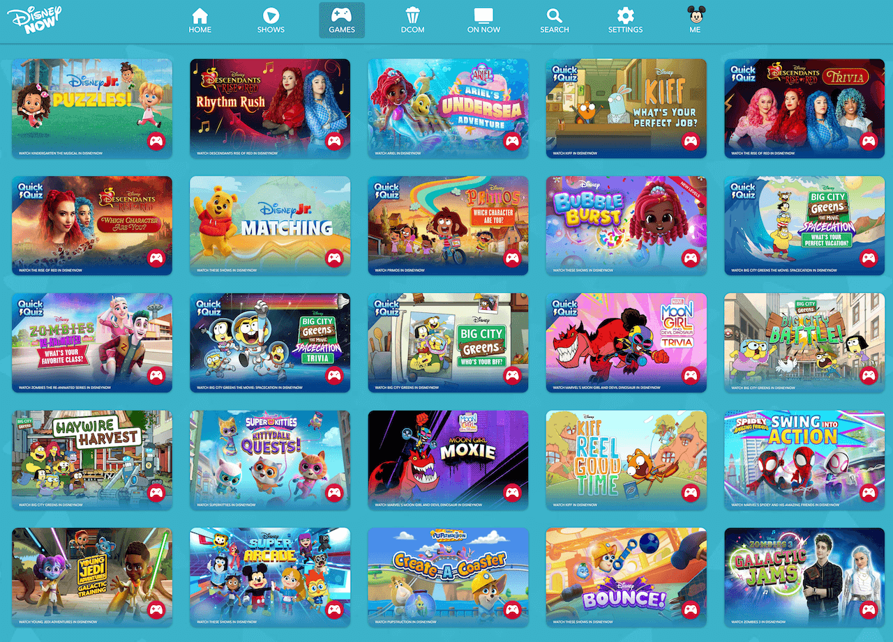 Disney Now Games