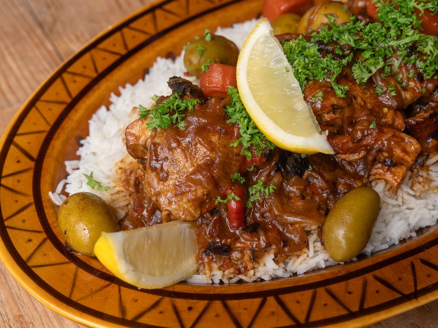 Gebakken Rijst Met Kip Dagelijkse Kost