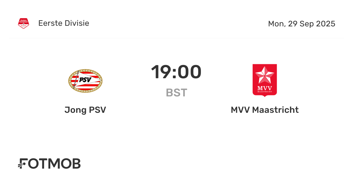 Jong PSV Vs Maastricht H2H