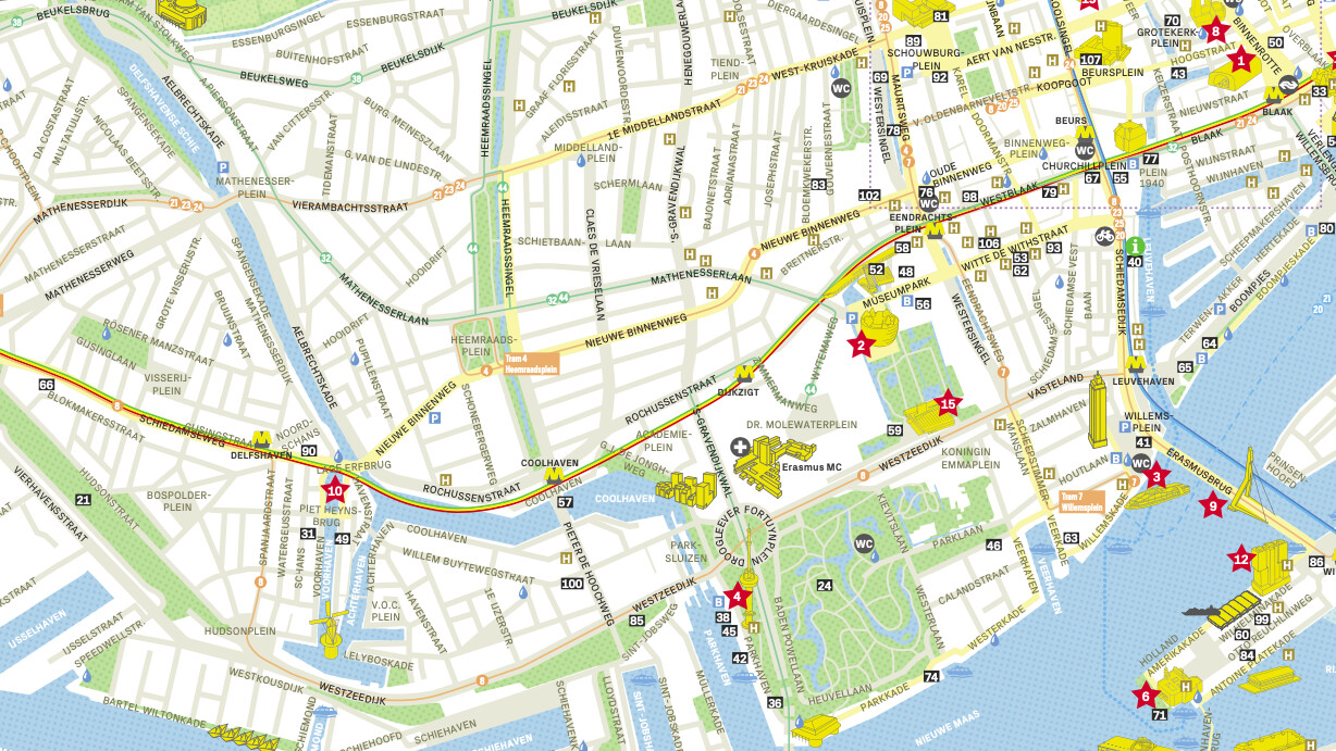 Shopping Centre Rotterdam Map