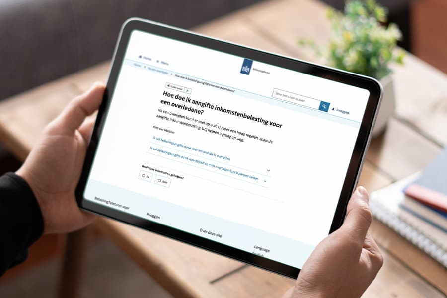 Uitstel Belastingaangifte Overledene