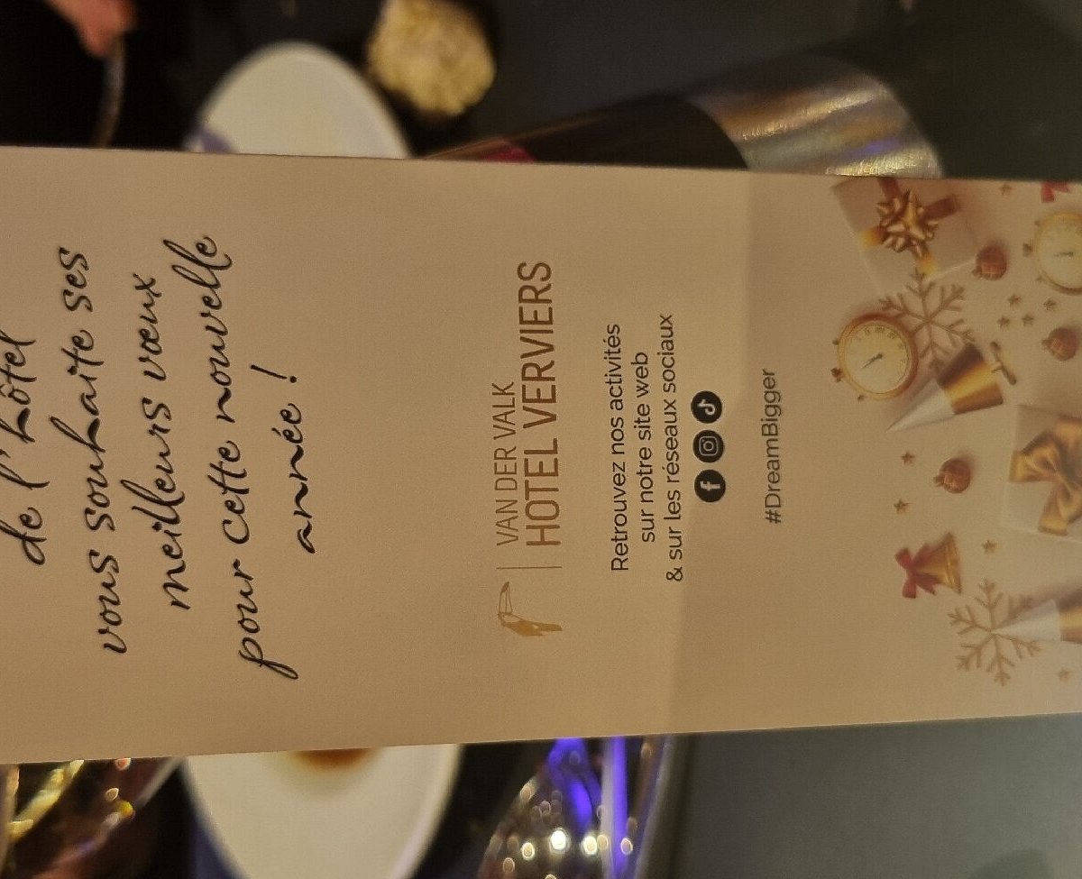Van Der Valk Hotel Verviers Menu