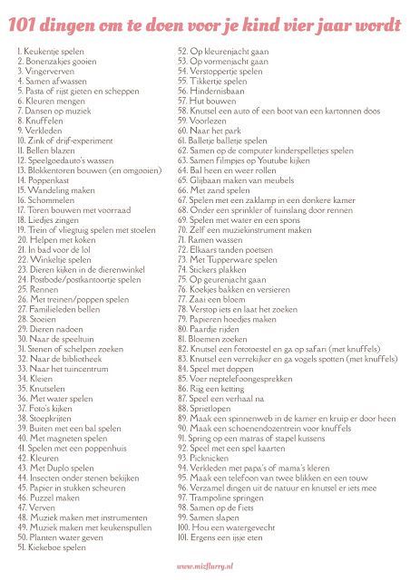 100 Dingen Om Te Doen Als Je Je Verveelt Kind