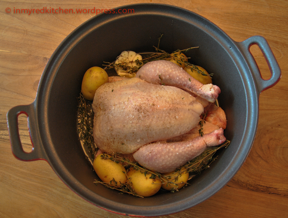 Kip In Braadpan In De Oven