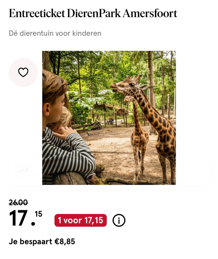 Korting DierenPark Amersfoort Etos