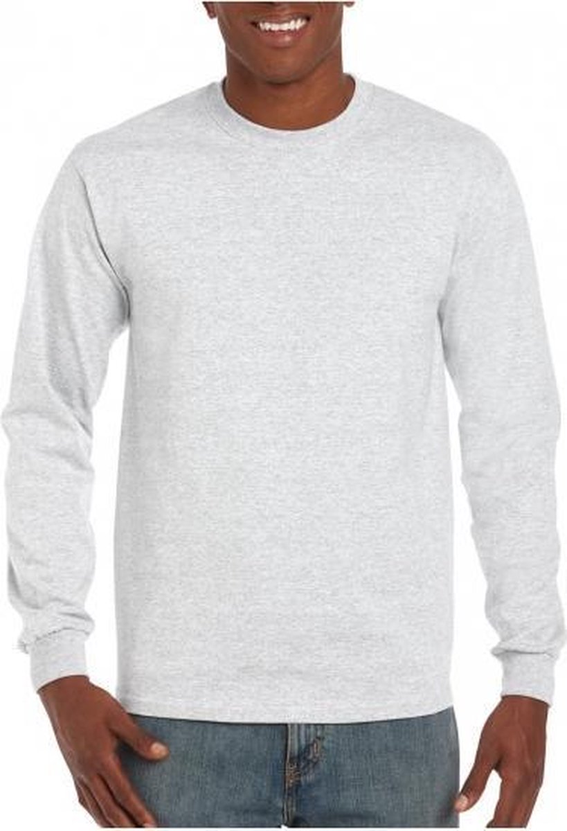 T-shirt Lange Mouw Heren Katoen