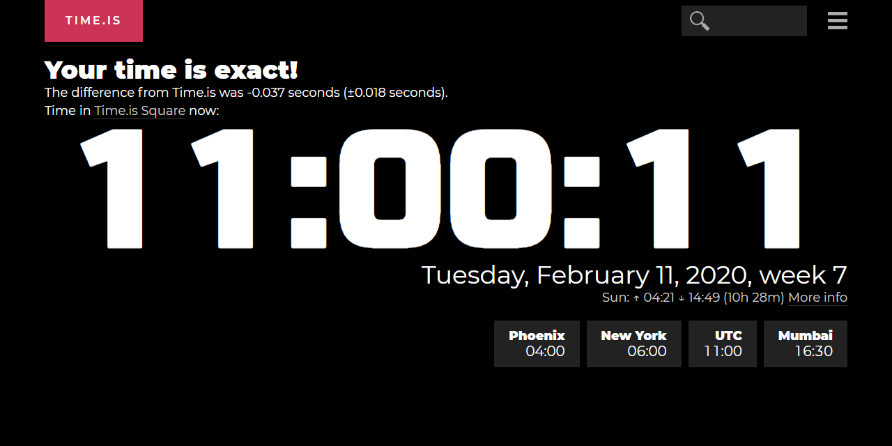 Time With Seconds Live