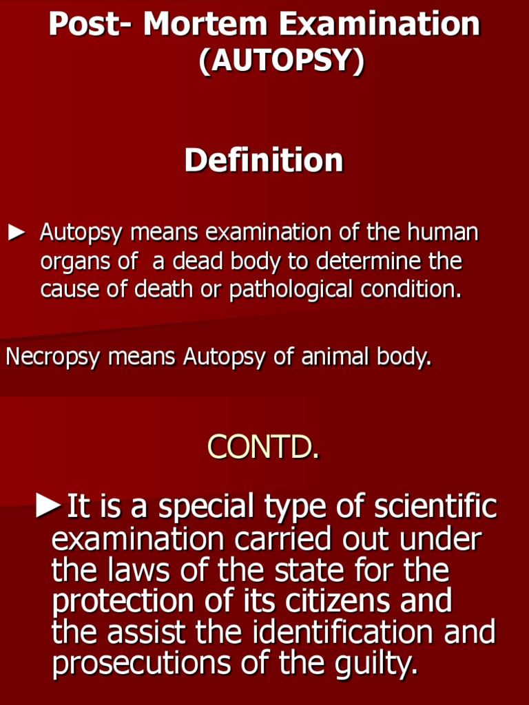 Autopsy Definition: What It Means and Why It Matters