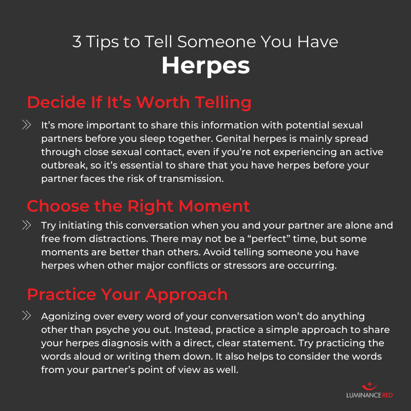 Herpes Disclosure Tips: Telling Your Partner Confidently
