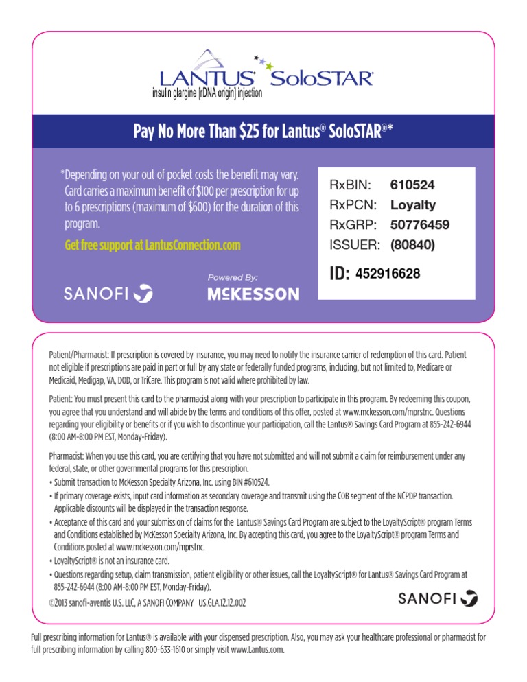 Lantus Discount Program: Save on Insulin Costs Today