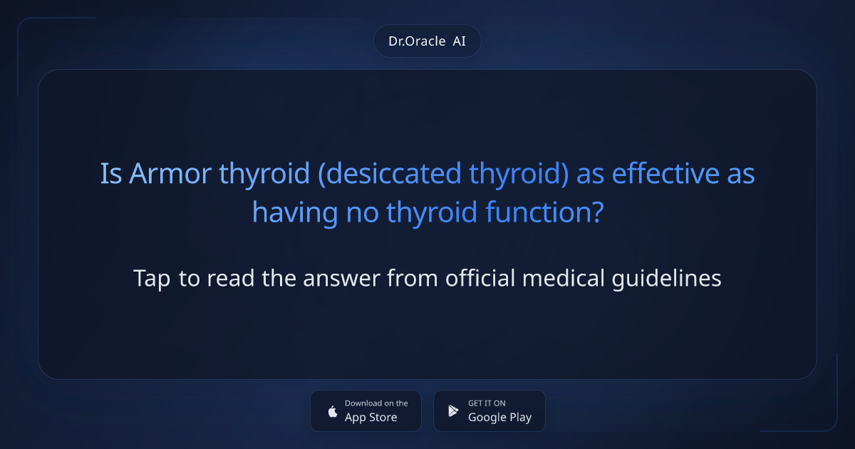 Why Desiccated Thyroid Is Not Recommended – Key Risks