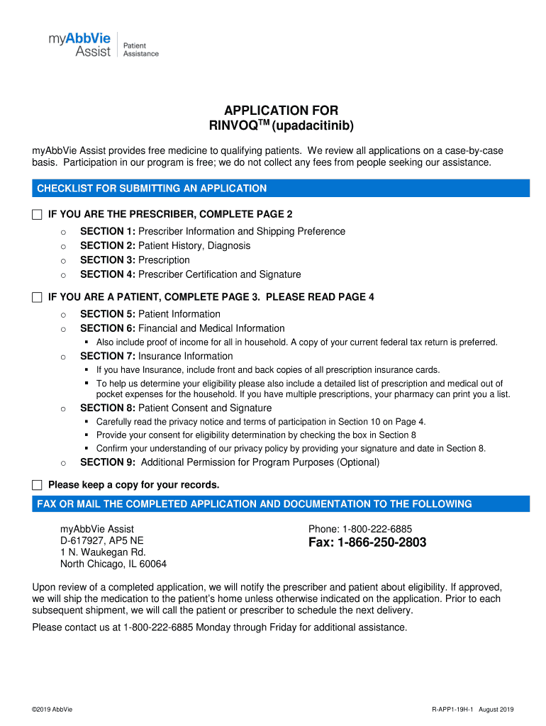 Rinvoq Patient Assistance Form PDF – Download Guide