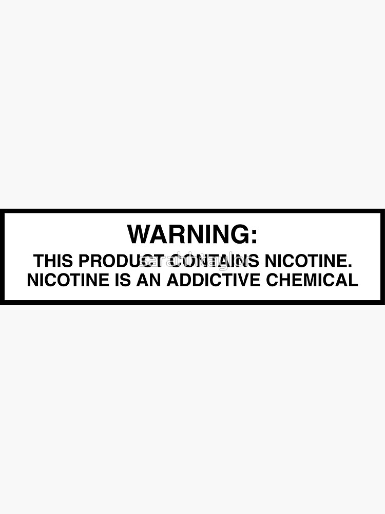 FDA Nicotine Warning Label – What It Means for You