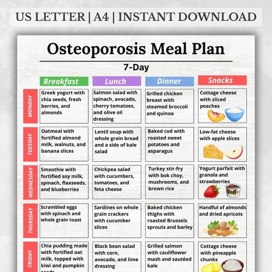 7-Day Meal Plan for Osteoporosis – Strong Bones Recipes