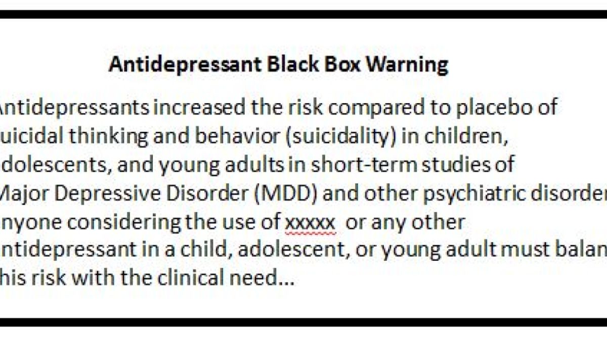 Black Box Warning Antidepressants: You Need to Know