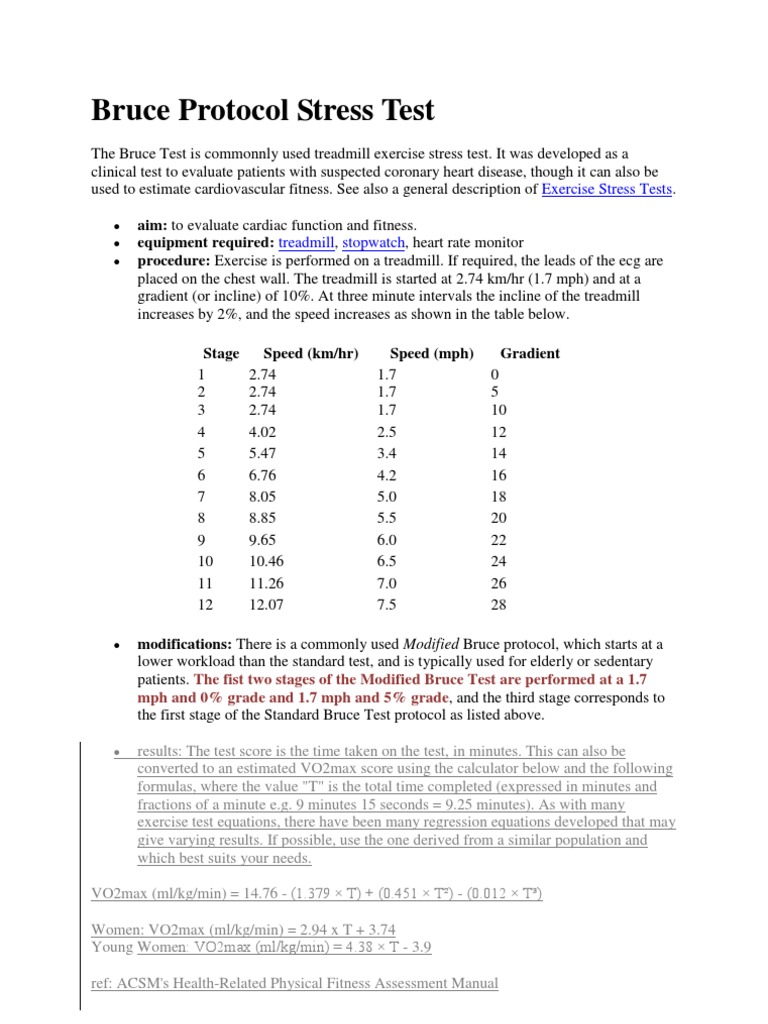 Download Modified Bruce Protocol Treadmill Test PDF