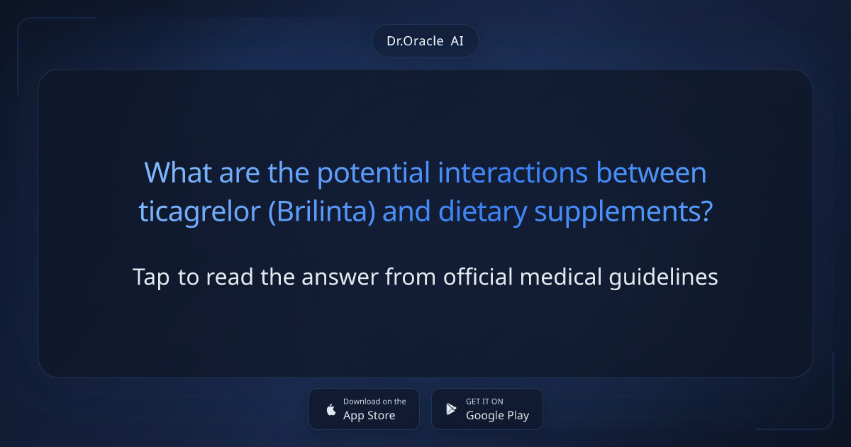 Brilinta Interactions with Vitamins: What You Need to Know