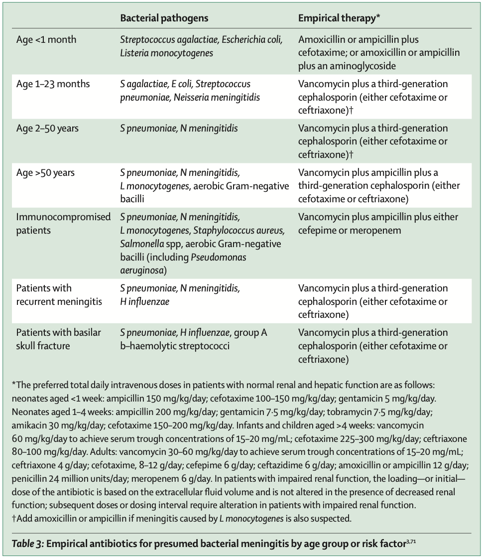 Empiric Meningitis Treatment: First‑Line Care Guide