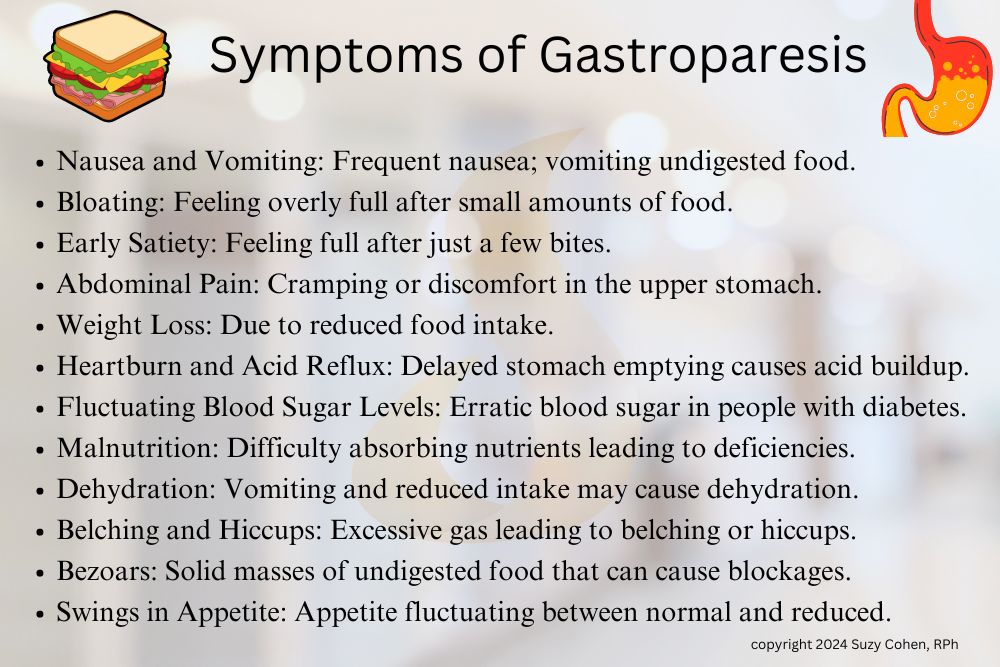 Complete List of Medications That Cause Gastroparesis