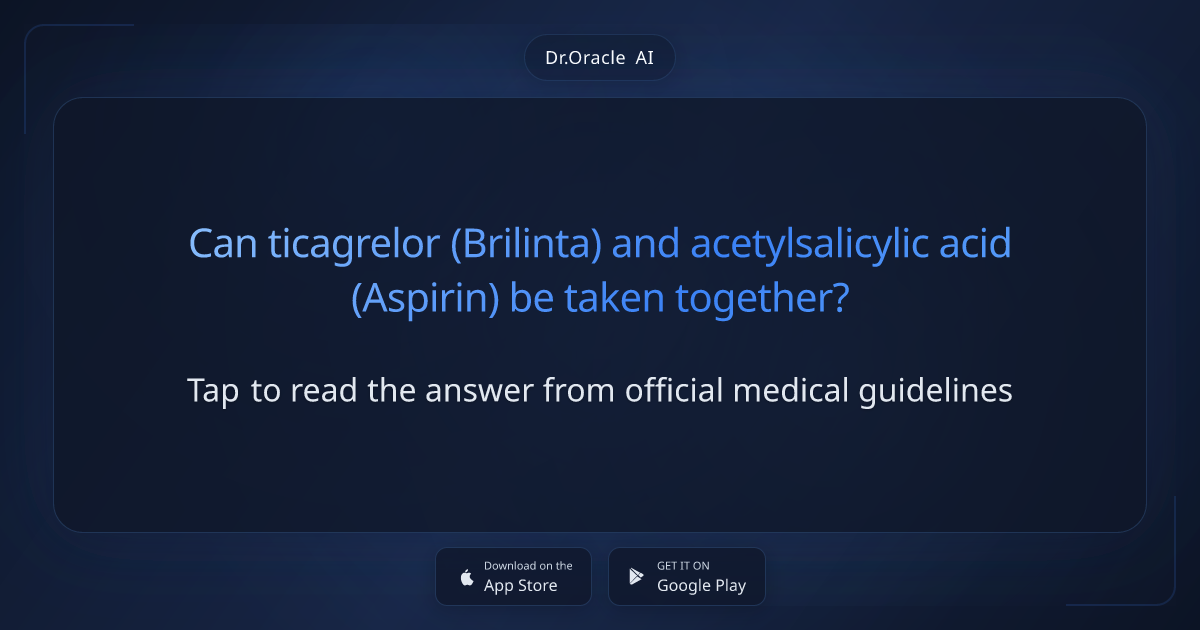 Brilinta and Aspirin Together: What You Need to Know