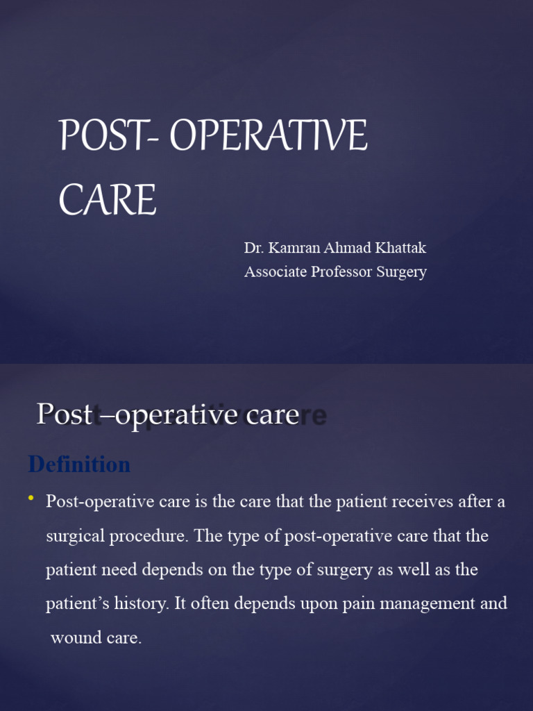 Post Surgery Meaning: Quick Definition & What Comes Next