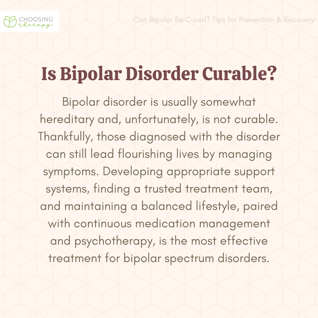 Is bipolar disorder curable? The truth behind treatment