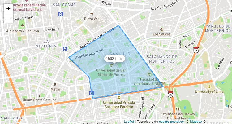 15021 Código Postal