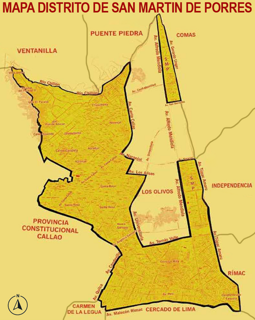 Av Peru San Martin De Porres Mapa