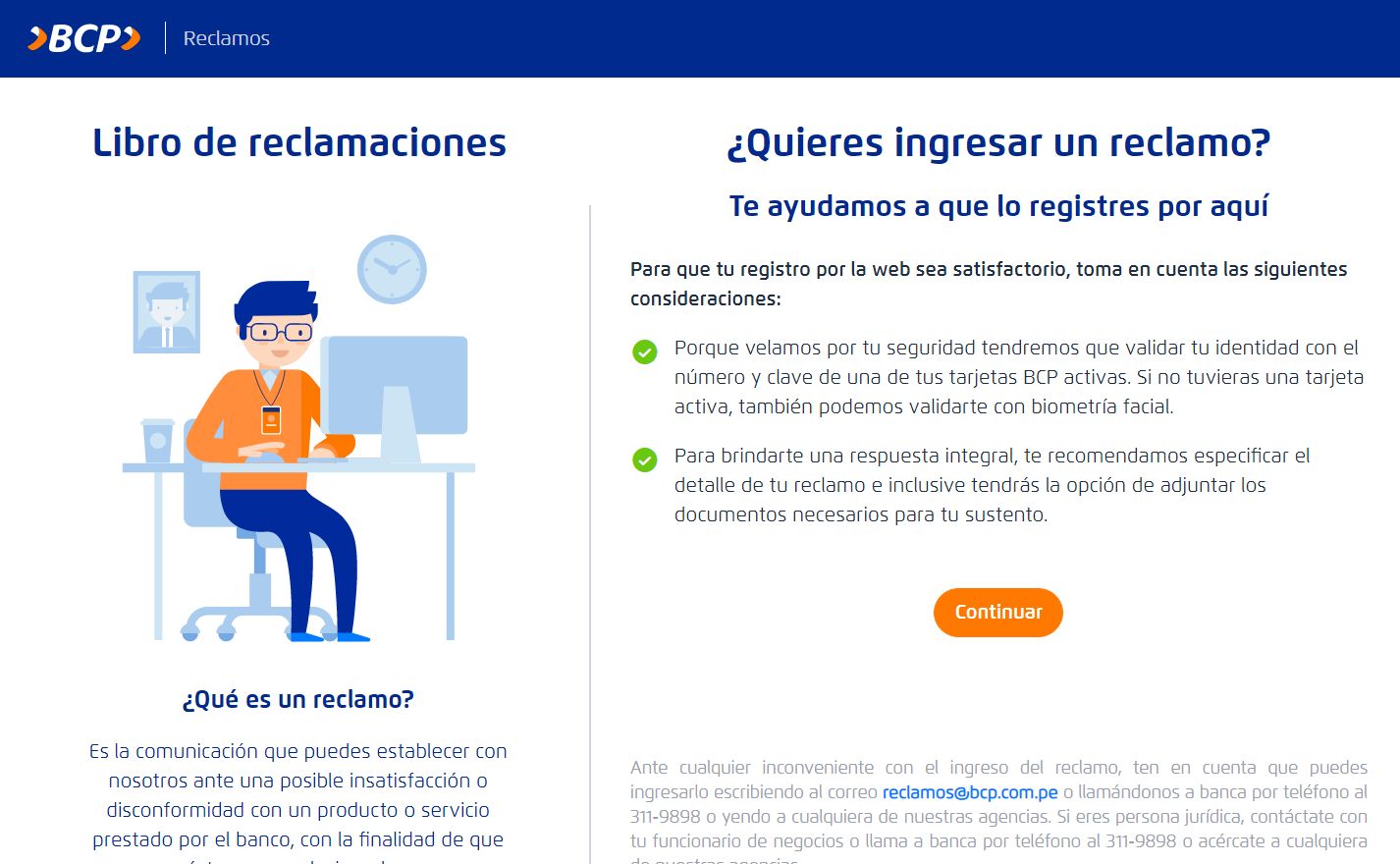 BCP Teléfono Reclamos