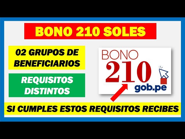 Bono 210 Soles Gob Pe