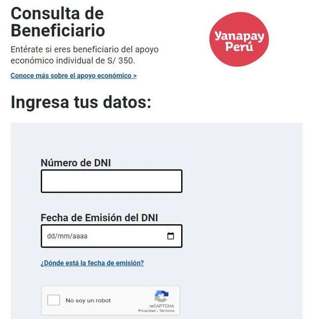 Bono 350 Consultar Con Dni Link 2023
